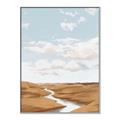 Picture of Desert Landscape Creek  _GroupedProduct_Rectangle_Portrait_Canvas_Framed_