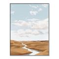 Picture of Desert Landscape Creek  _GroupedProduct_Rectangle_Portrait_Canvas_Framed_