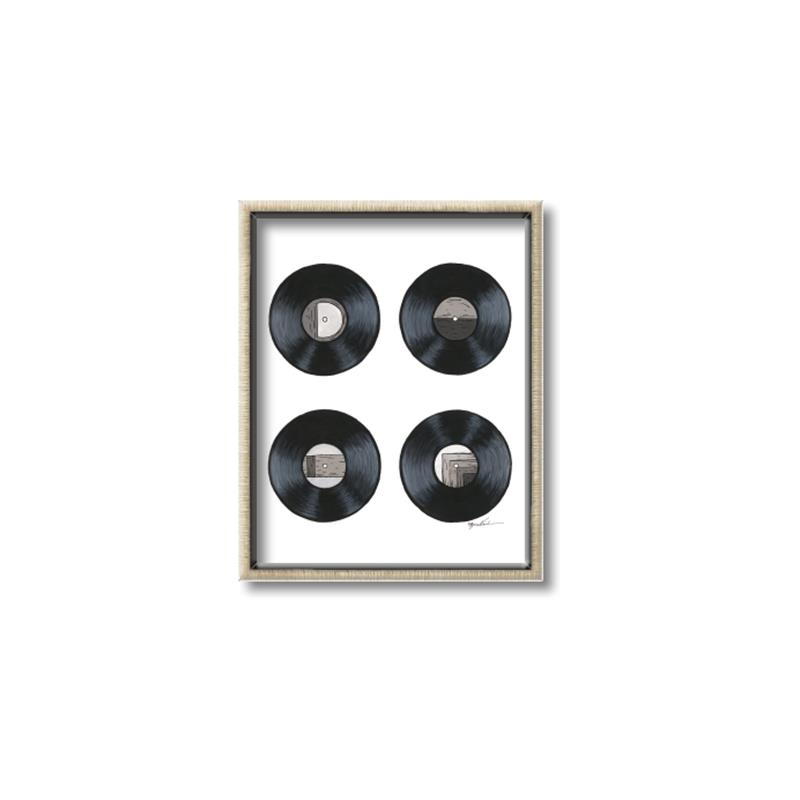 Picture of Records _GroupedProduct_Rectangle_Portrait_Canvas_Framed_