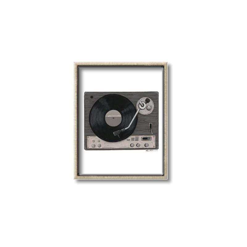Picture of Record Player _GroupedProduct_Rectangle_Portrait_Canvas_Framed_