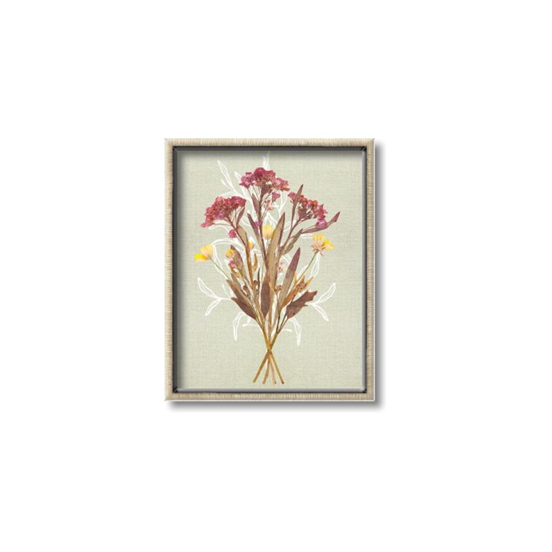 Picture of Dried Flowers with Outline I _GroupedProduct_Rectangle_Portrait_Canvas_Framed_