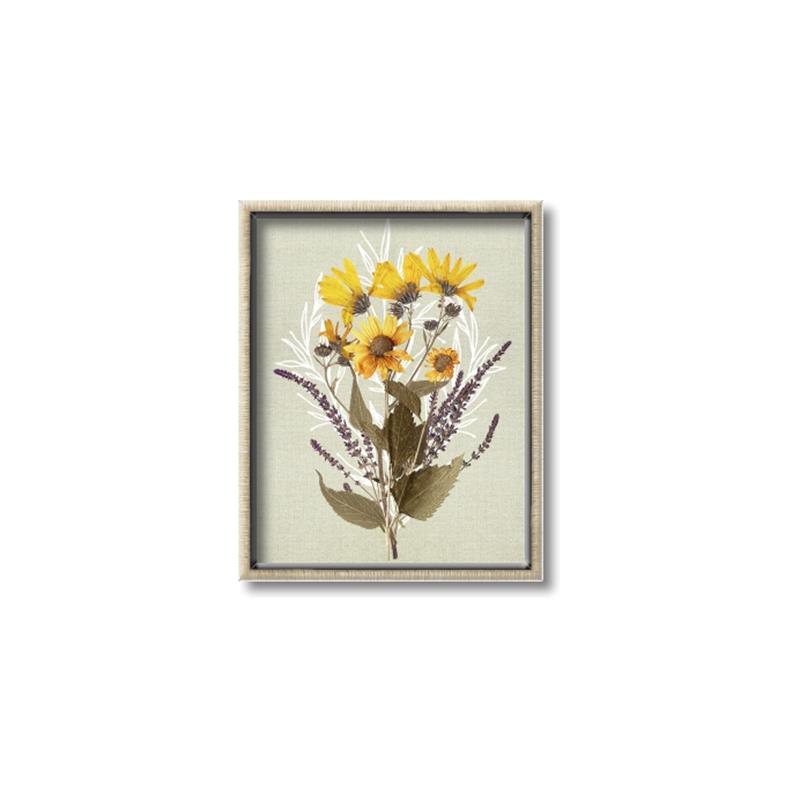 Picture of Dried Flowers with Outline II  _GroupedProduct_Rectangle_Portrait_Canvas_Framed_