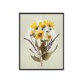 Picture of Dried Flowers with Outline II  _GroupedProduct_Rectangle_Portrait_Canvas_Framed_