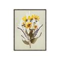 Picture of Dried Flowers with Outline II  _GroupedProduct_Rectangle_Portrait_Canvas_Framed_