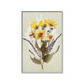 Picture of Dried Flowers with Outline II  _GroupedProduct_Rectangle_Portrait_Canvas_Framed_