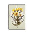 Picture of Dried Flowers with Outline II  _GroupedProduct_Rectangle_Portrait_Canvas_Framed_
