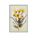 Picture of Dried Flowers with Outline II  _GroupedProduct_Rectangle_Portrait_Canvas_Framed_