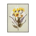 Picture of Dried Flowers with Outline II  _GroupedProduct_Rectangle_Portrait_Canvas_Framed_