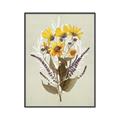Picture of Dried Flowers with Outline II  _GroupedProduct_Rectangle_Portrait_Canvas_Framed_