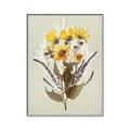 Picture of Dried Flowers with Outline II  _GroupedProduct_Rectangle_Portrait_Canvas_Framed_