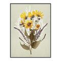 Picture of Dried Flowers with Outline II  _GroupedProduct_Rectangle_Portrait_Canvas_Framed_