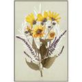 Picture of Dried Flowers with Outline II  _GroupedProduct_Rectangle_Portrait_Canvas_Framed_
