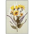 Picture of Dried Flowers with Outline II  _GroupedProduct_Rectangle_Portrait_Canvas_Framed_