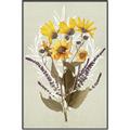 Picture of Dried Flowers with Outline II  _GroupedProduct_Rectangle_Portrait_Canvas_Framed_