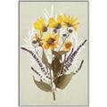 Picture of Dried Flowers with Outline II  _GroupedProduct_Rectangle_Portrait_Canvas_Framed_