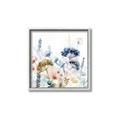 Picture of Light Blue Flowers II _GroupedProduct_Square_Canvas_Framed_