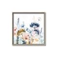 Picture of Light Blue Flowers II _GroupedProduct_Square_Canvas_Framed_