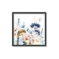 Picture of Light Blue Flowers II _GroupedProduct_Square_Canvas_Framed_