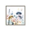 Picture of Light Blue Flowers II _GroupedProduct_Square_Canvas_Framed_