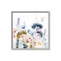 Picture of Light Blue Flowers II _GroupedProduct_Square_Canvas_Framed_