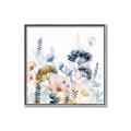 Picture of Light Blue Flowers II _GroupedProduct_Square_Canvas_Framed_