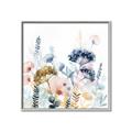 Picture of Light Blue Flowers II _GroupedProduct_Square_Canvas_Framed_