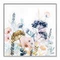 Picture of Light Blue Flowers II _GroupedProduct_Square_Canvas_Framed_