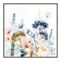 Picture of Light Blue Flowers II _GroupedProduct_Square_Canvas_Framed_