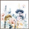 Picture of Light Blue Flowers II _GroupedProduct_Square_Canvas_Framed_