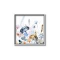 Picture of Light Blue Flowers I     _GroupedProduct_Square_Canvas_Framed_