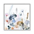 Picture of Light Blue Flowers I     _GroupedProduct_Square_Canvas_Framed_