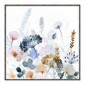 Picture of Light Blue Flowers I     _GroupedProduct_Square_Canvas_Framed_
