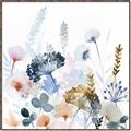 Picture of Light Blue Flowers I     _GroupedProduct_Square_Canvas_Framed_