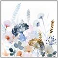 Picture of Light Blue Flowers I     _GroupedProduct_Square_Canvas_Framed_