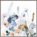 Picture of Light Blue Flowers I     _GroupedProduct_Square_Canvas_Framed_