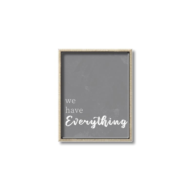 Picture of We have Everything  _GroupedProduct_Rectangle_Portrait_Canvas_Framed_