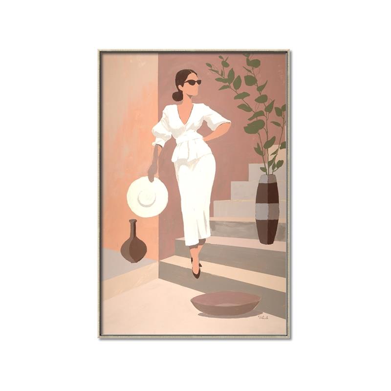 Picture of Stair Entrance _GroupedProduct_Rectangle_Portrait_Canvas_Framed_