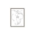 Picture of Line Drawn Horses I _GroupedProduct_Rectangle_Portrait_Canvas_Framed_