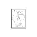 Picture of Line Drawn Horses I _GroupedProduct_Rectangle_Portrait_Canvas_Framed_