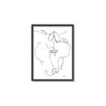 Picture of Line Drawn Horses I _GroupedProduct_Rectangle_Portrait_Canvas_Framed_