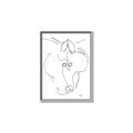 Picture of Line Drawn Horses I _GroupedProduct_Rectangle_Portrait_Canvas_Framed_
