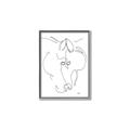 Picture of Line Drawn Horses I _GroupedProduct_Rectangle_Portrait_Canvas_Framed_