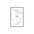 Picture of Line Drawn Horses I _GroupedProduct_Rectangle_Portrait_Canvas_Framed_