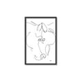 Picture of Line Drawn Horses I _GroupedProduct_Rectangle_Portrait_Canvas_Framed_
