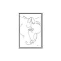 Picture of Line Drawn Horses I _GroupedProduct_Rectangle_Portrait_Canvas_Framed_