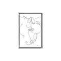 Picture of Line Drawn Horses I _GroupedProduct_Rectangle_Portrait_Canvas_Framed_
