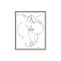 Picture of Line Drawn Horses I _GroupedProduct_Rectangle_Portrait_Canvas_Framed_
