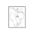 Picture of Line Drawn Horses I _GroupedProduct_Rectangle_Portrait_Canvas_Framed_