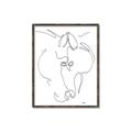 Picture of Line Drawn Horses I _GroupedProduct_Rectangle_Portrait_Canvas_Framed_