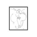 Picture of Line Drawn Horses I _GroupedProduct_Rectangle_Portrait_Canvas_Framed_